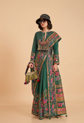 Atrangi Green Glory Finish Saree
